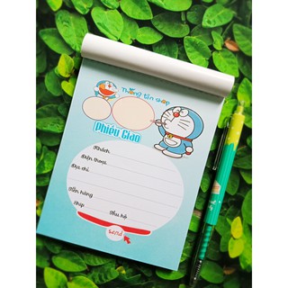 [CÓ SẴN] Phiếu giao hàng hình đoremon mới lạ