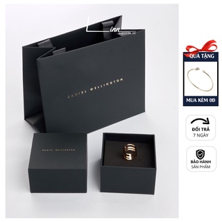 Nhẫn đôi nam nữ triad ring d w unisex bản đẹp không gỉ cặp đôi tình yêu bạn thân