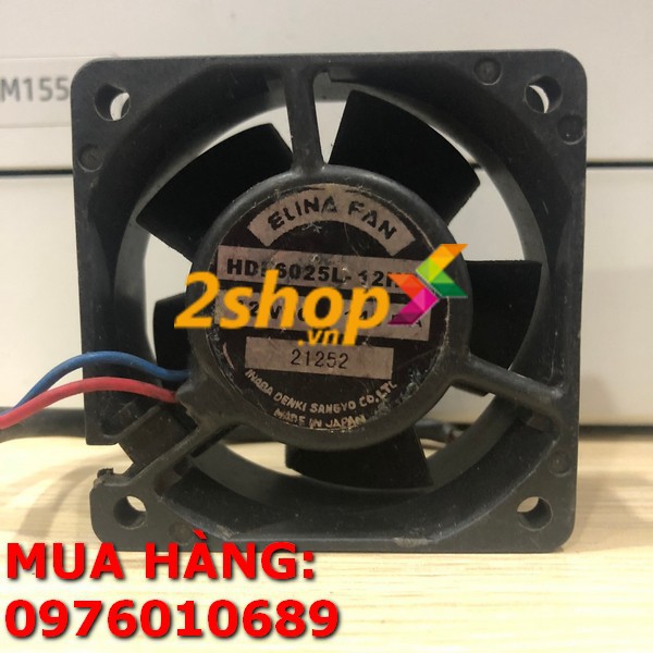 Quạt hút, quạt tản nhiệt DC 6cm 12V dòng 60x60x25mm
