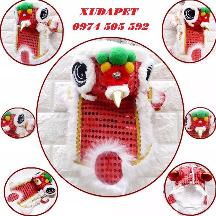 ÁO MẶC CHO CHÓ MÈO NGÀY TẾT HÌNH CON LÂN NGỘ NGHĨNH XUDAPET – XDPL28