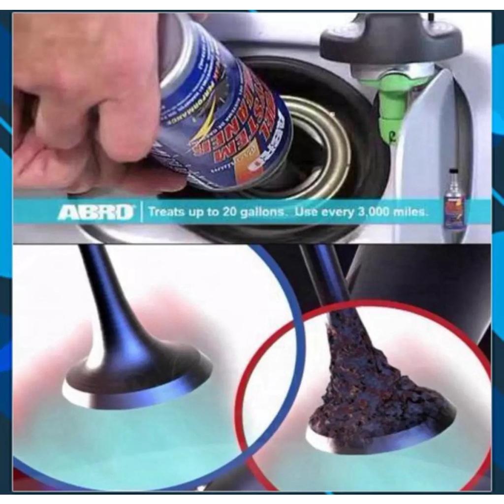 Chai Súc Béc  Hệ Thống Nhiên Liệu Xăng ABRO FUEL SYSTEM CLEANER 473ml - Chai Tròn