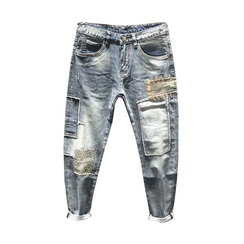 Quần jeans Nam Dài Ôm Chân Thời Trang Châu Âu