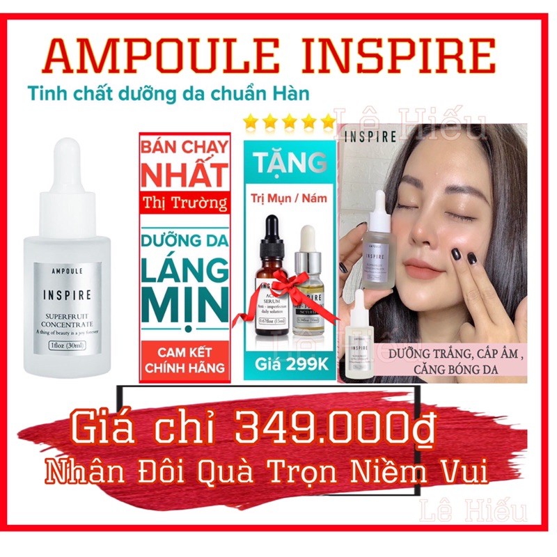 Tinh Chất Ampoule Inspire Chiết Xuất Trái Cây Thiên Nhiên ( Mua 1 Tặng 1 + Thêm quà x 2 )_