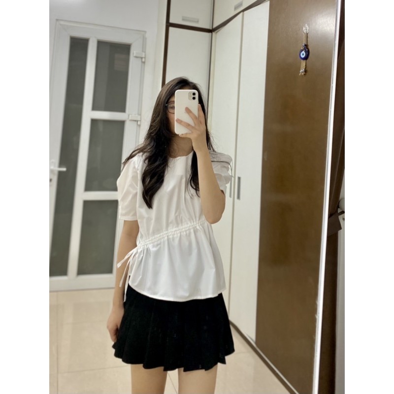áo sơ mi rút dây - ảnh thật shop chụp | BigBuy360 - bigbuy360.vn
