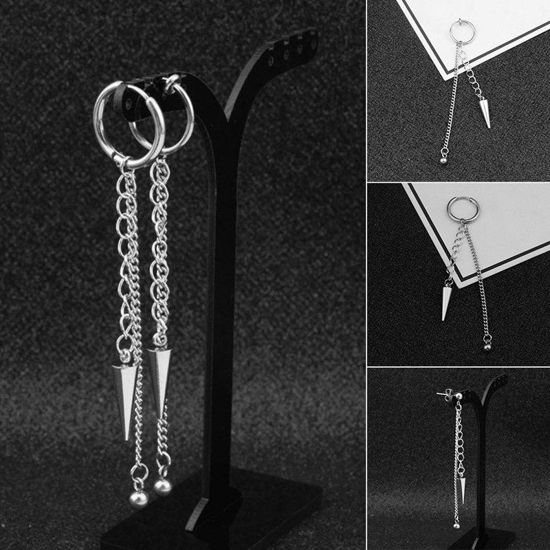 Bông tai chất liệu đồng dáng dài độc đáo