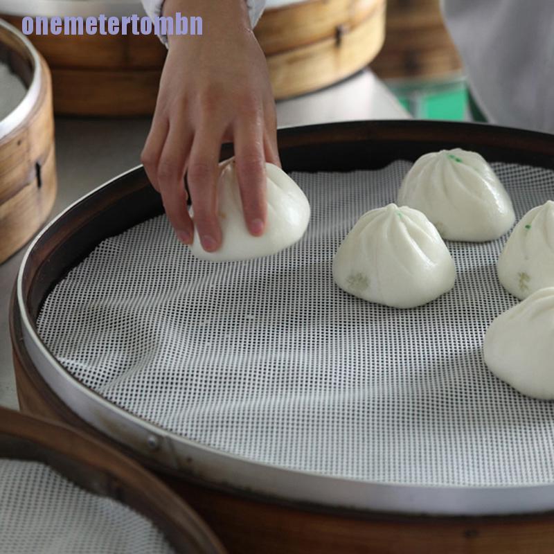 Tấm Lưới Silicone Tròn Lót Xửng Hấp Bánh Bao Chống Dính