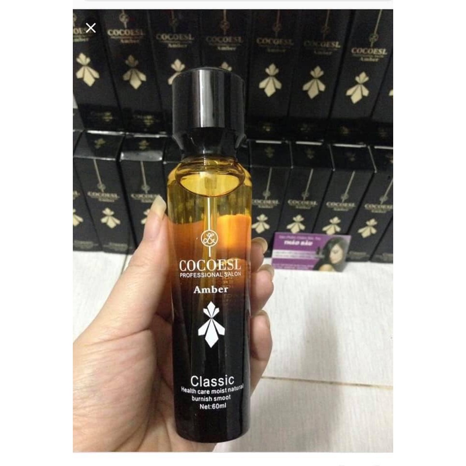 Tinh dầu dưỡng tóc COCOESL Amber Classic 60ml - hương nước hoa sang chảnh