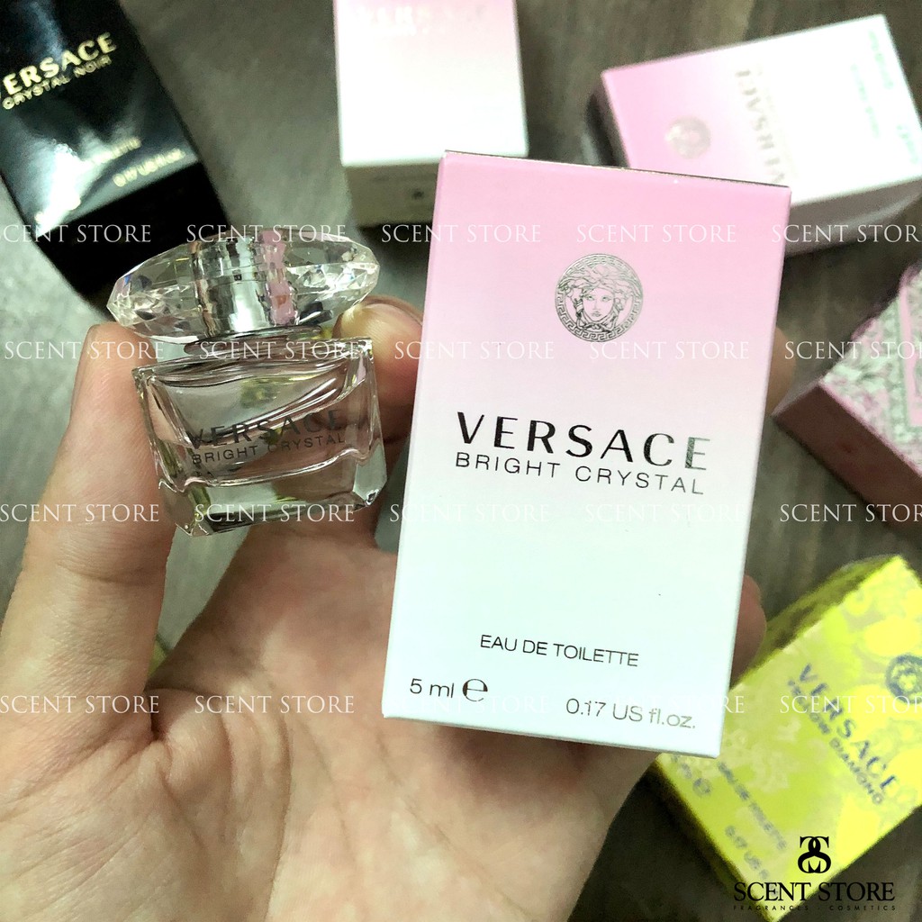 Scentstorevn - Mini chính hãng nước hoa Versace Bright Crystal, Crystal Absolu, Yellow Diamond, Crystal Noir [5ml]