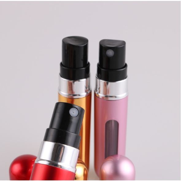 Chai chiết nước hoa tự động dạng xịt lọ 5ml sáng bóng lấp lánh + nhiều màu lựa chọn