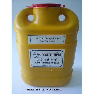 Bình Hủy Kim Tiêm Y Tế 1.5 Lít Và 6.8 Lít