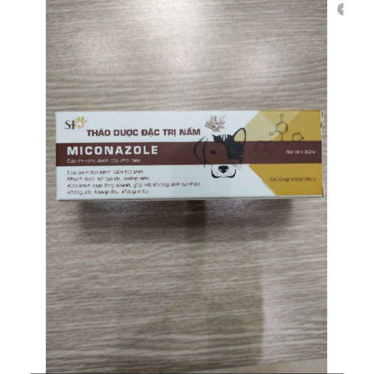 Thảo dược đặc trị nấm chó mèo Miconazole 50ml