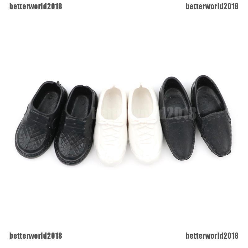 [BEW] 3 Pairs Dolls Cusp Shoes Sneakers For Boyfriend Ken Doll [OL]