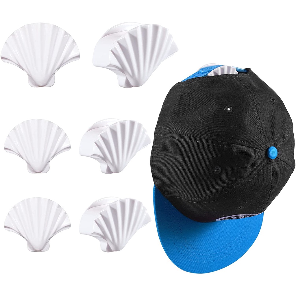 Bộ 10 Móc Treo Mũ Gắn Tường Thiết Kế Tối Giản Không Cần Khoan Lỗ