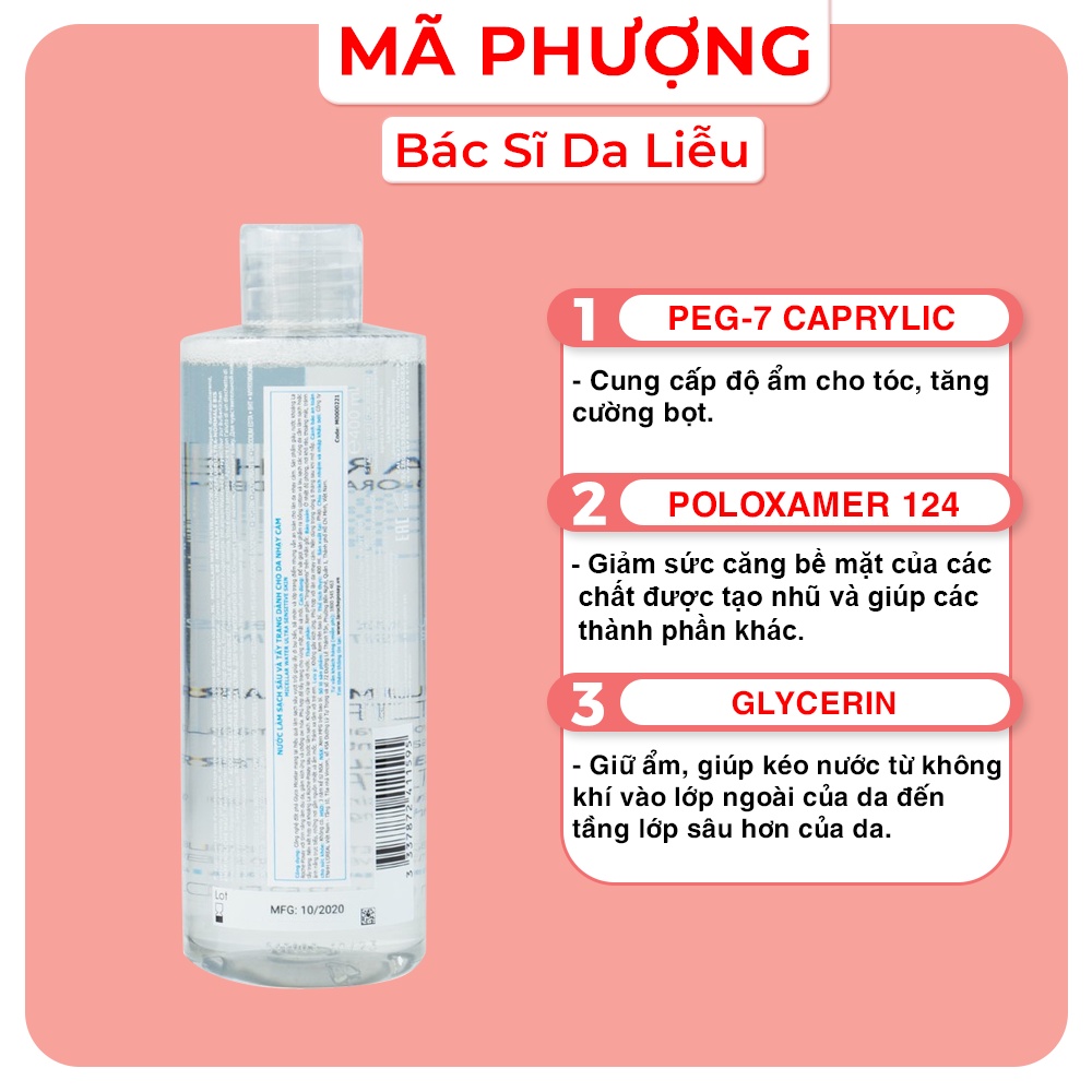 Nước tẩy trang Laroche Posay cho da nhạy cảm Micellar Water Ultra