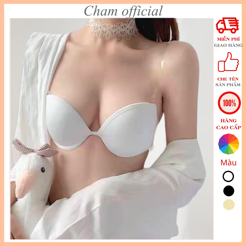 Áo ngực nữ không dây cao cấp Cham áo lót nữ cúp ngực có gọng nâng chống tụt Mút tim