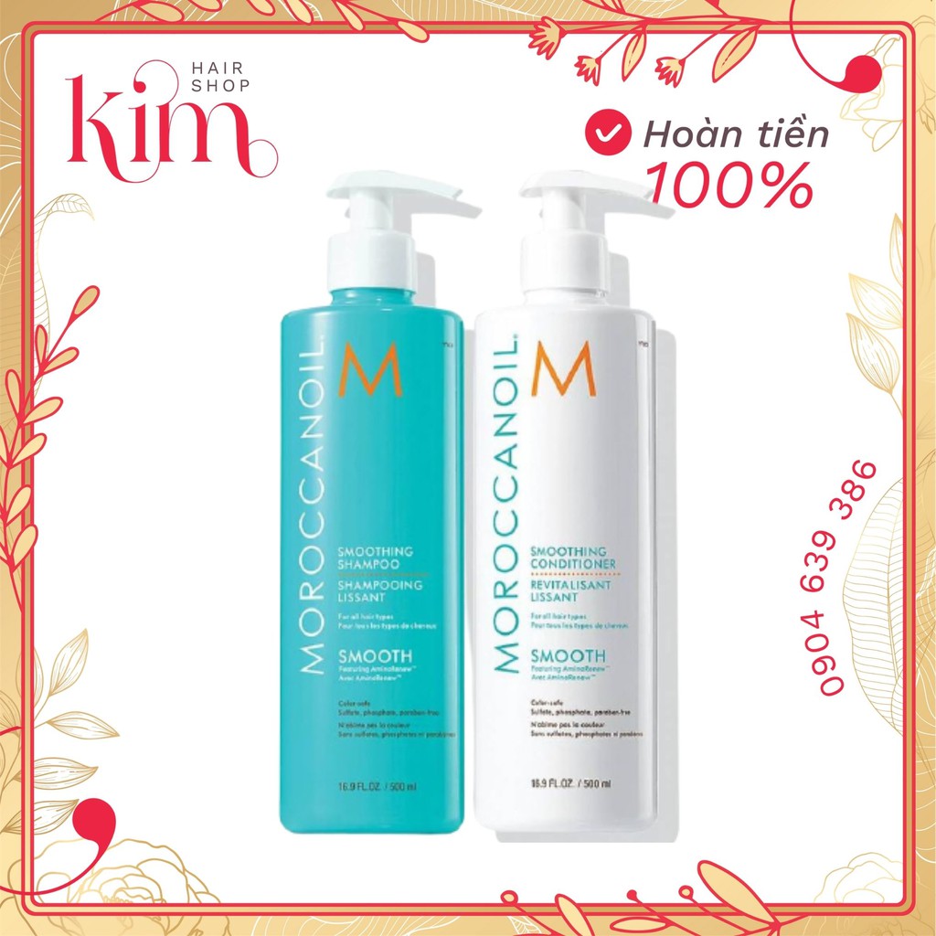 Dầu gôi xả suôn mượt Smooth Moroccanoil 250 ml -500ml -1000 ml