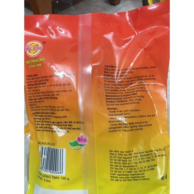 Sườn non 2 chay Âu Lạc gói 100g