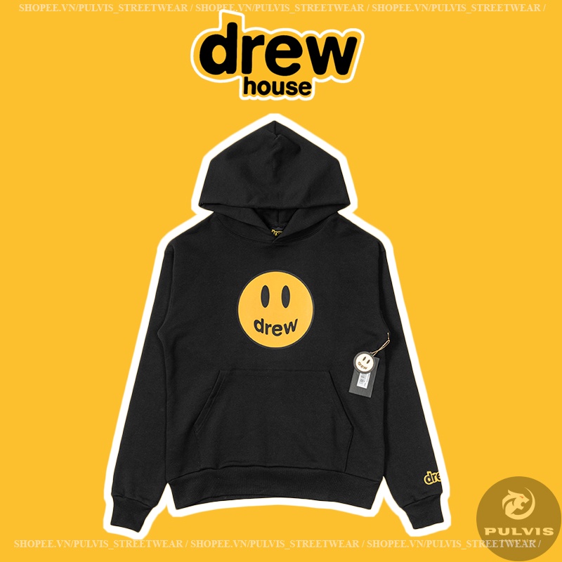 ⚡️[BEST QUALITY] -  Áo Hoodie Justin Bieber Drew House Mascot (Black), áo hoodie Drew House