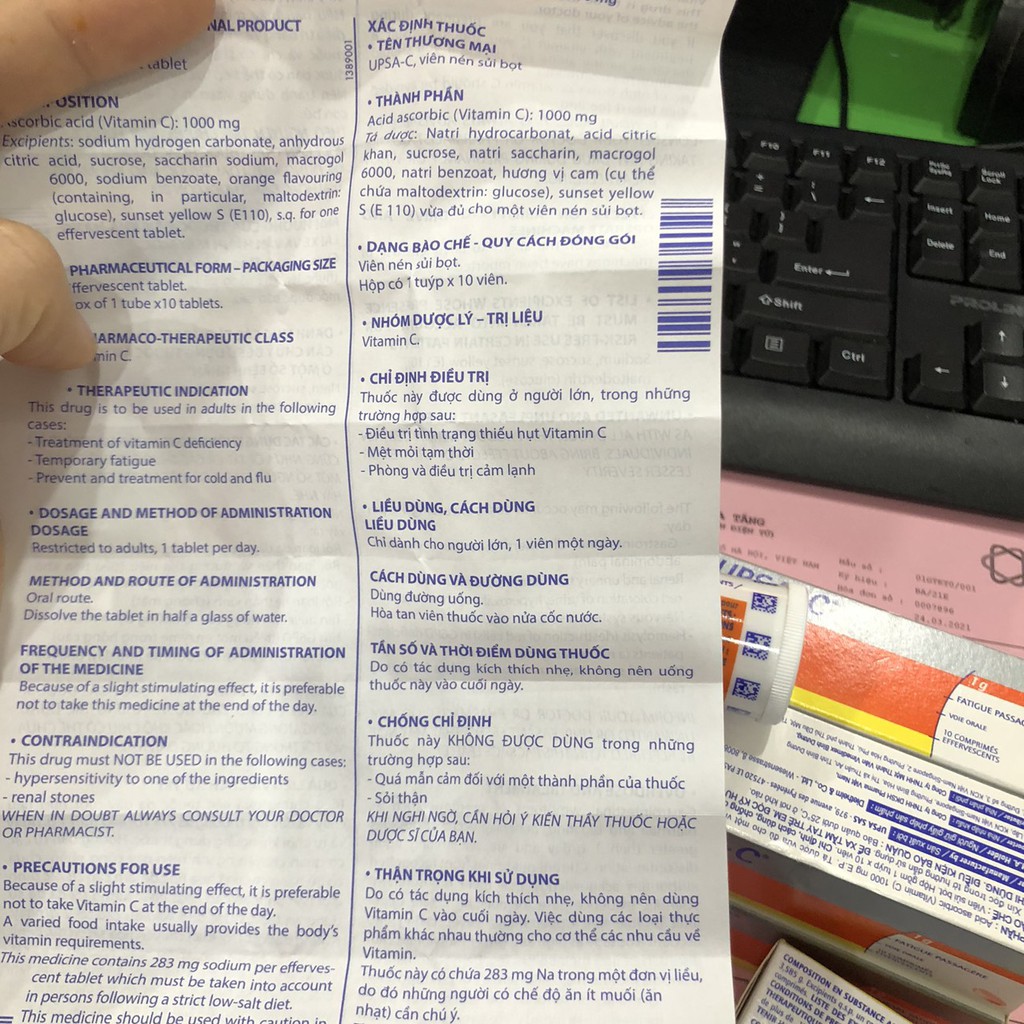 VIÊN SỦI UPSA C ( UPSA-C) | BigBuy360 - bigbuy360.vn