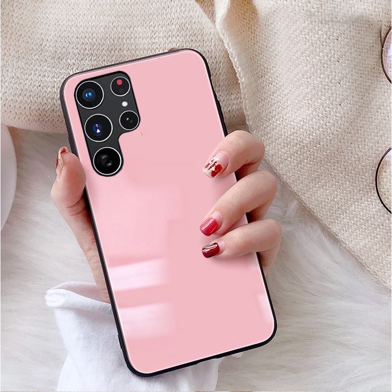 Ốp Lưng Samsung Galaxy S22 Ultra, S23 ULTRA, S22 PLUS, S23 PLUS Mặt kính gương sáng bóng cao cấp