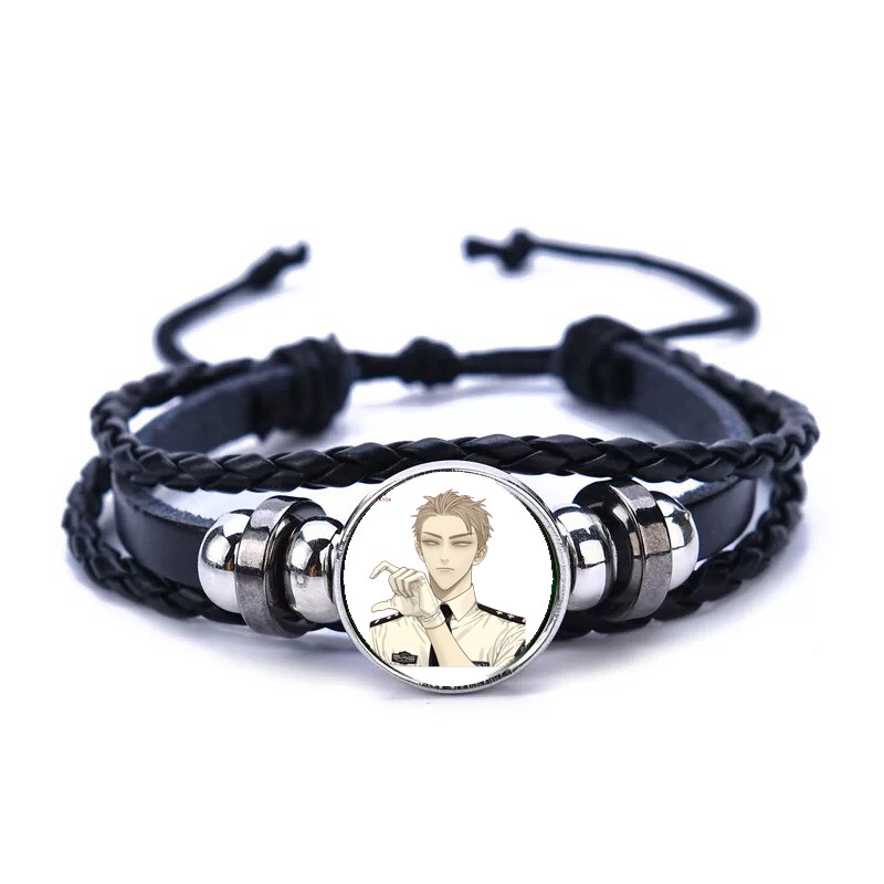Vòng tay da lộn in hình 19 DAYS anime chibi manhua phụ kiện trang sức xinh xắn quà tặng độc đáo