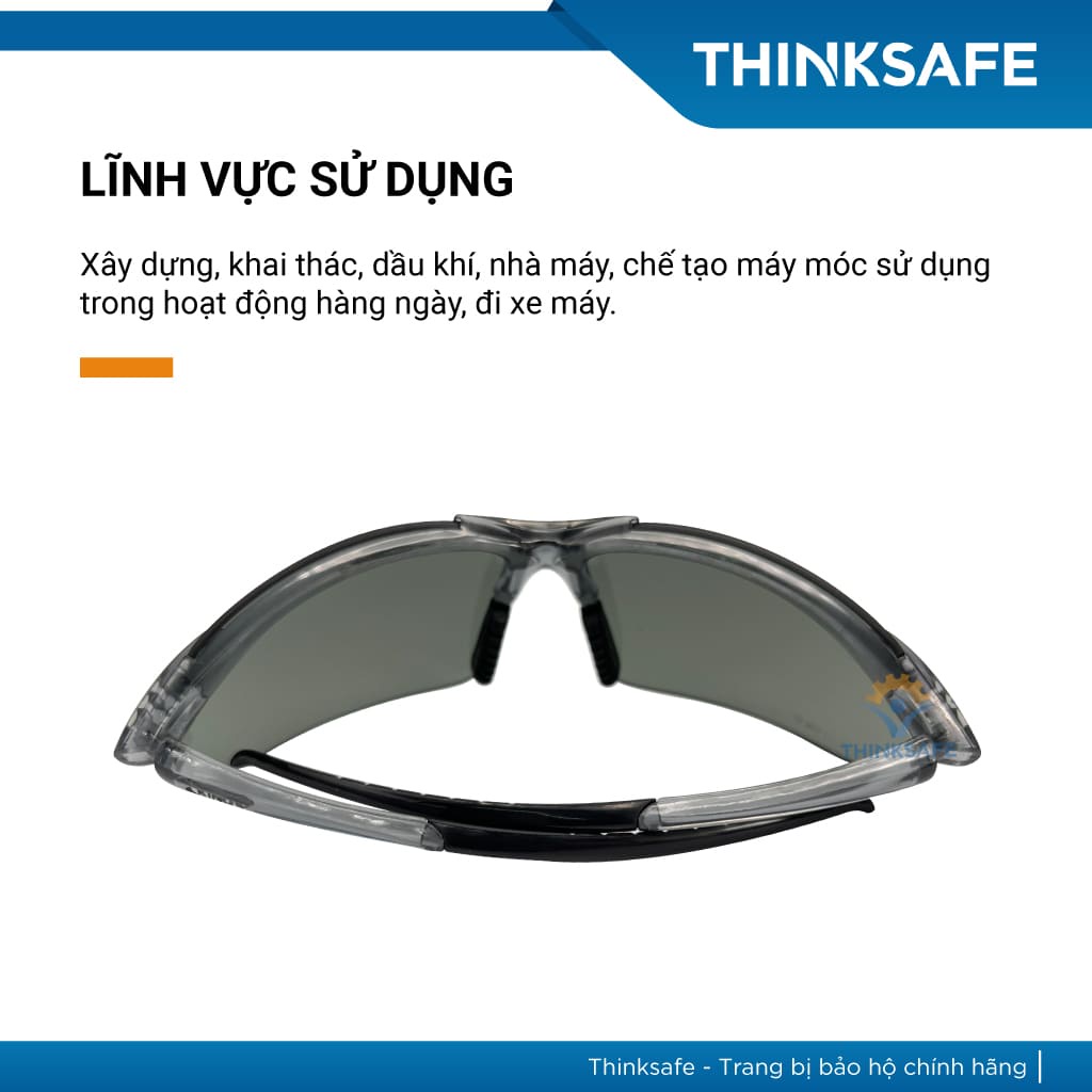 Mắt Kính bảo hộ Kings KY714 màu đen bảo vệ mắt đa năng, chống tia uv, chống bụi Kính chống bụi đi đường - THINKSAFE