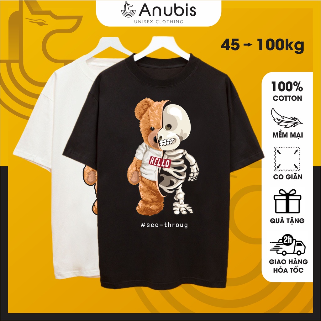 Áo Thun Unisex Teddy Bộ Xương | Anubis Store
