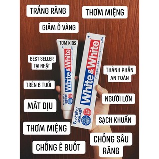 Kem đánh răng white & white Nhật 150g