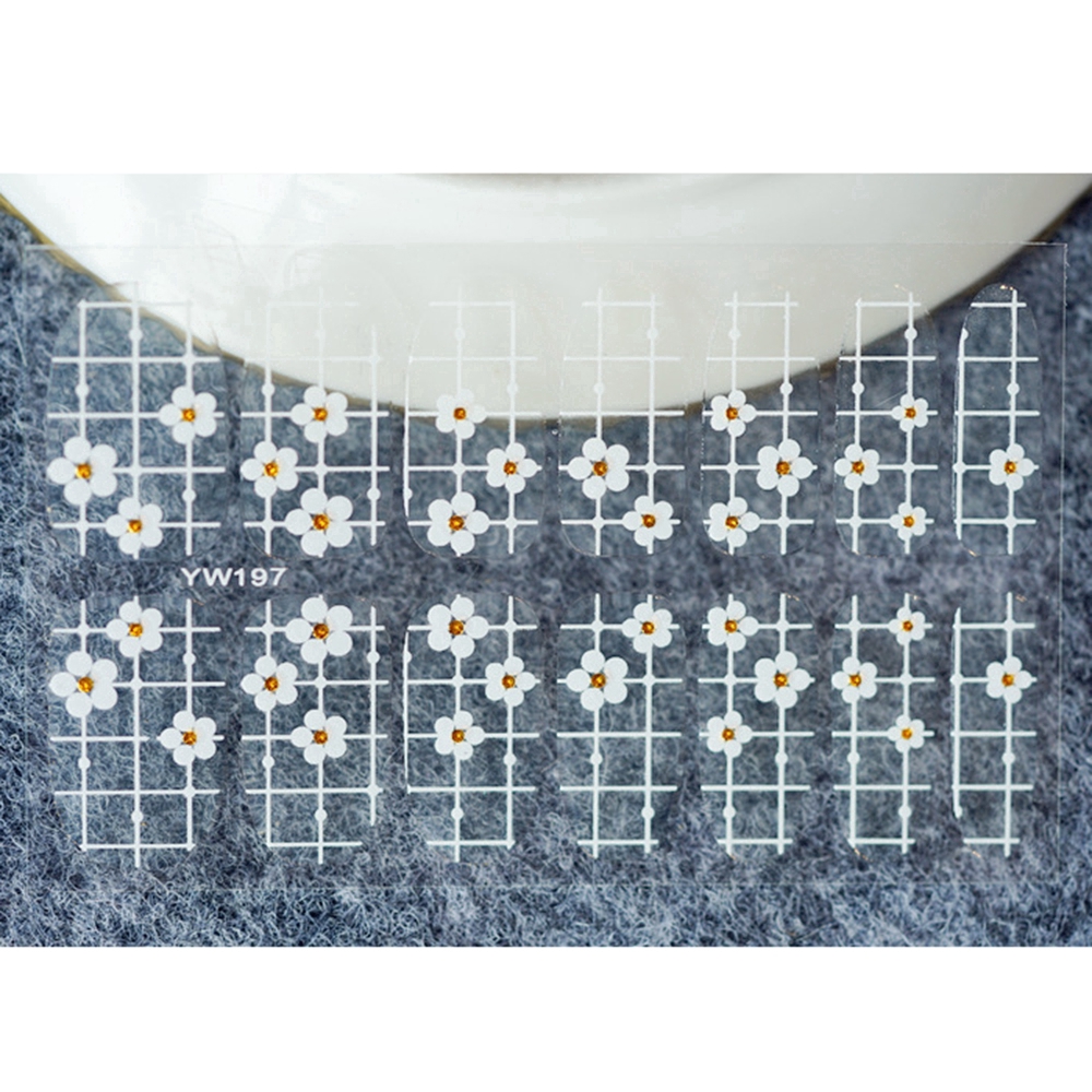 Sticker Dán Móng Trang Trí Hình Hoa Đào Dễ Thương