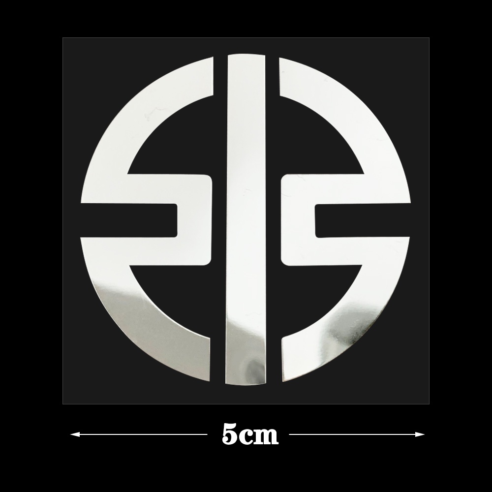 KAWASAKI Logo Sticker Nickel nguyên chất Chống ăn mòn Dán xe máy Decal trang trí chống thấm