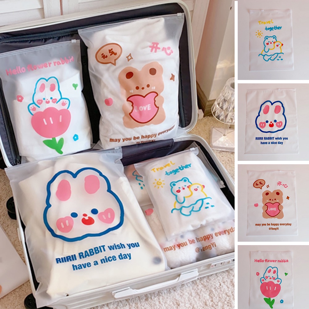 Túi Đựng Quần Áo Trong Suốt Phân Loại Tiện Dụng Khi Đi Du Lịch