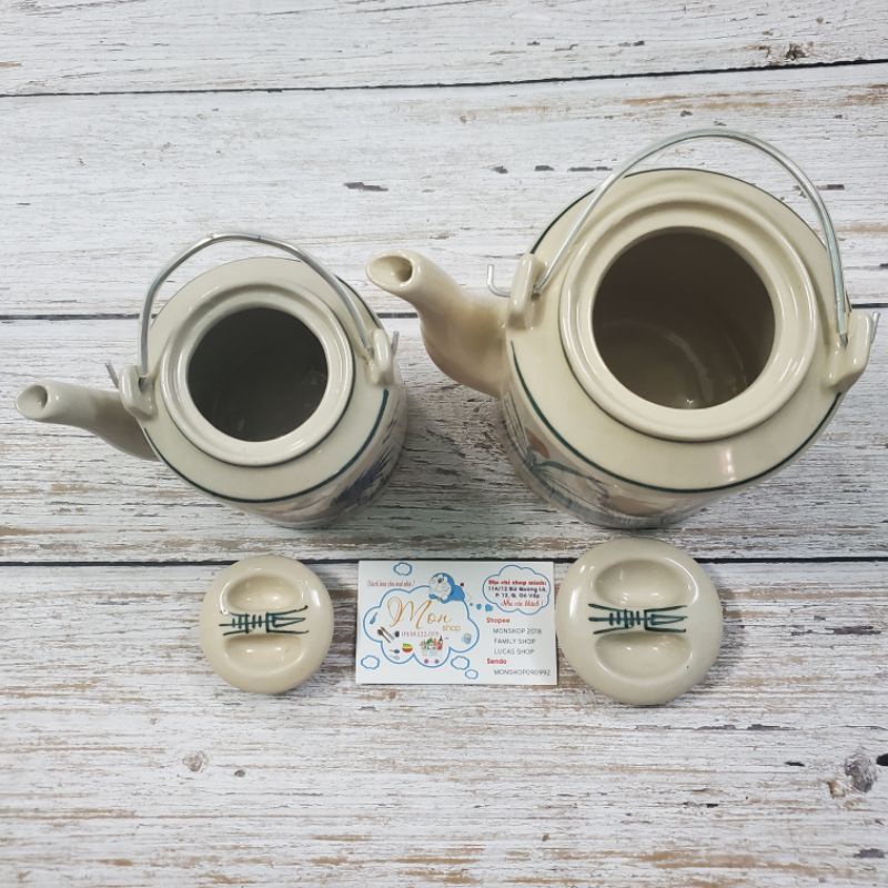 💢Ấm Tích Gốm Xưa 💥Họa Tiết Vẽ Tay👍 Con Gà Trống🐓. 👌😉