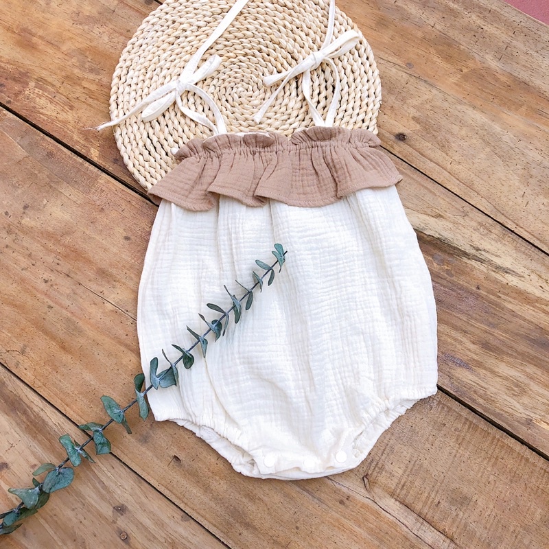 Body 2 dây xô muslin siêu thoáng (ảnh thật tự chụp)