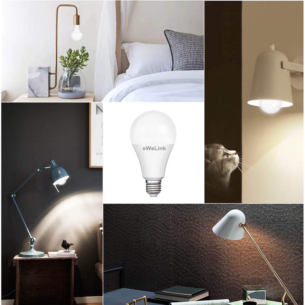 Bộ 2 Bóng Đèn Led Bulb Trơn eWeLink 15W
