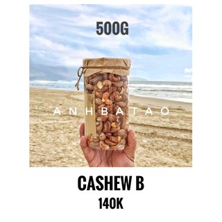 500g Hạt điều rang muối Bình Phước (điều nguyên bóc vỏ)