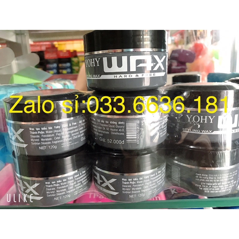 wax YOHY tạo kiểu tóc nam 120g