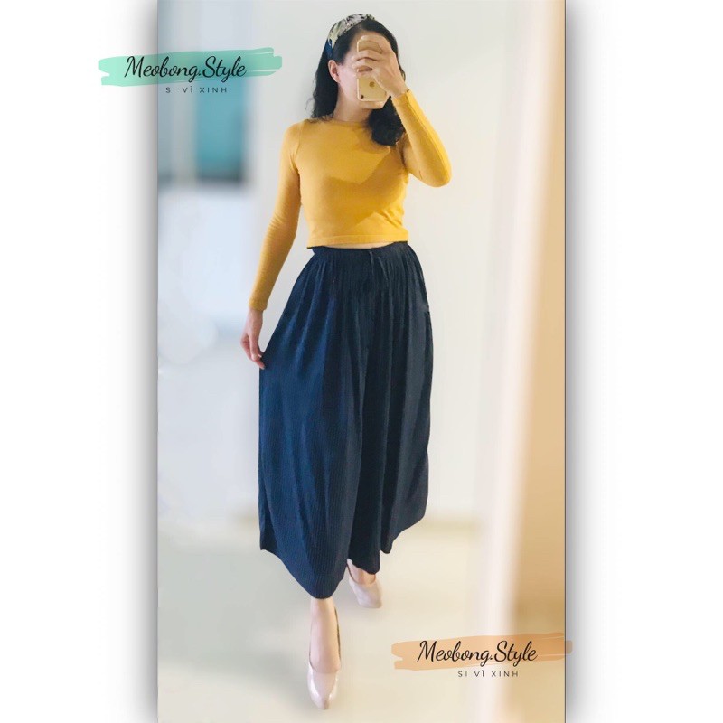 🌼 CULOTTES ĐEN SỌC TRẮNG - bi abbey JP 🌼