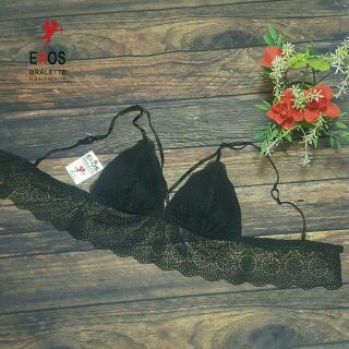 Áo lót croptop bralette đen