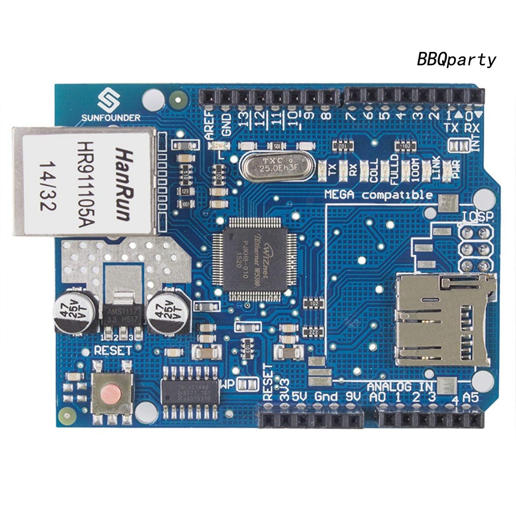 Mô Đun Hỗ Trợ Usb Ethernet W5100 Cho Arduino Mega Uno