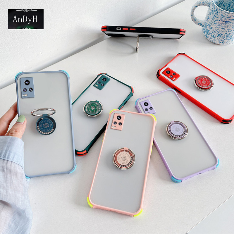 Ốp Lưng Chống Sốc Có Giá Đỡ Hình Camera Dễ Thương Cho Vivo V20 / V20 Se 4-corners | BigBuy360 - bigbuy360.vn