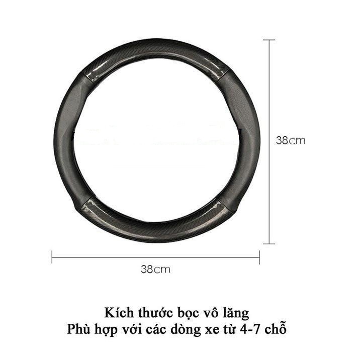 Bọc vô lăng ô tô Mitsubishi Xpander, Pajero, Attrage, Mirage, Triton, Outlander, bọc vô lăng cacbon ô tô chống trơn trượ