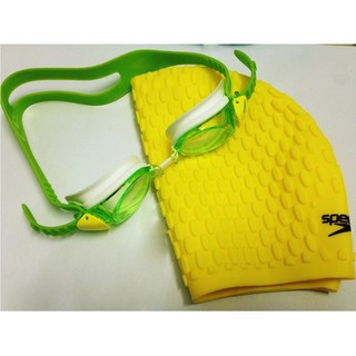 Mũ bơi silicone có gai thoáng khí Speedo vàng