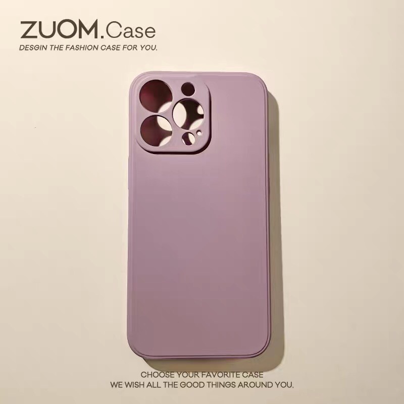 Ốp lưng iphone màu Tím Bảo Vệ Camera dành cho iphone 6/6plus/6s/6splus/7/7plus/8/8plus/x/xr/xs/11/12/13/pro/max