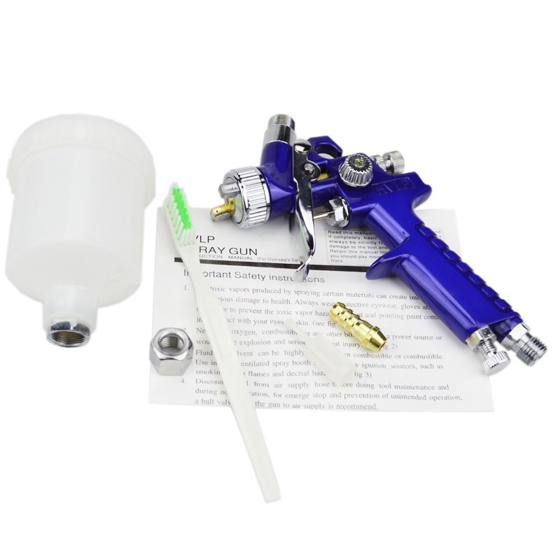 Súng phun sơn mini H-2000 Hvlp 0.5 / 0.8 / 1.0mm đầu phun cho xe hơi