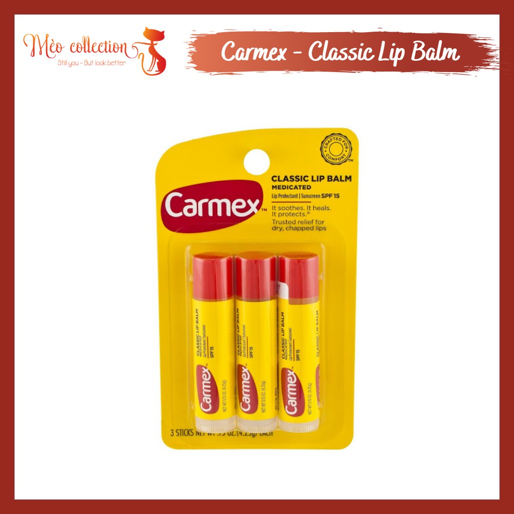 Son dưỡng Carmex Everyday Protecting Lip Balm SPF 15