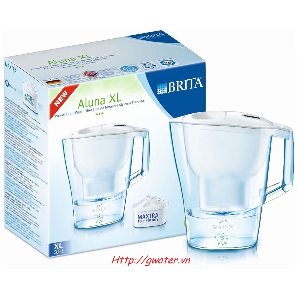 Bình lọc nước để bàn Brita Aluna