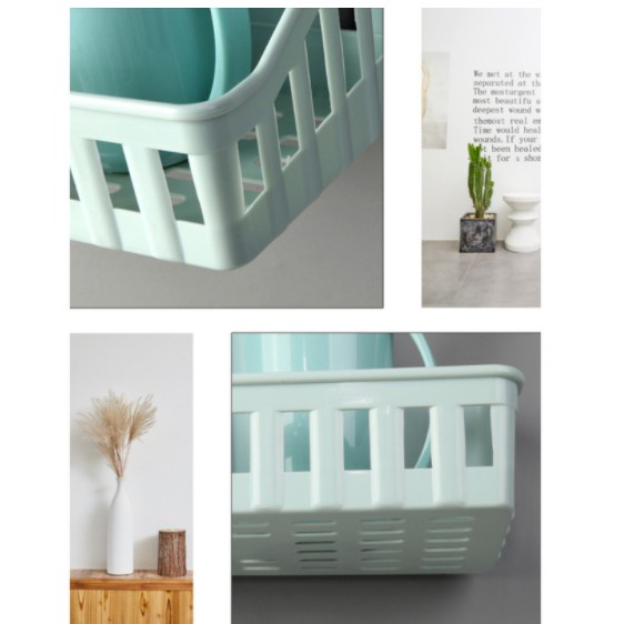 1 * Kệ Nhựa Treo Tường Đựng Đồ Dùng Nhà Tắm Không Cần Khoan Lỗ