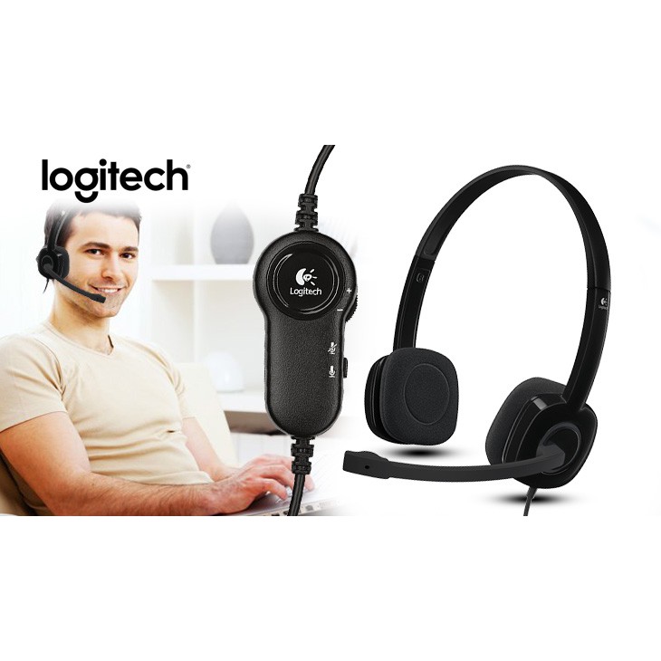 Tai nghe Logitech Stereo Headset H151 - 1 Jack cắm - Hàng chính hãng