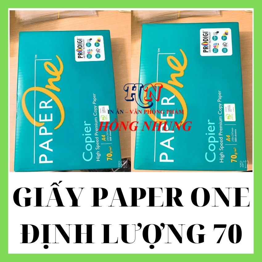 [ Hàng Chính H[ Hàng Chính Hãng] Giấy In A4, Giấy In A5 Paper One Định Lượng 70 Gsm, Chất Lượng Tốt, Hàng Giấy Thùngng]