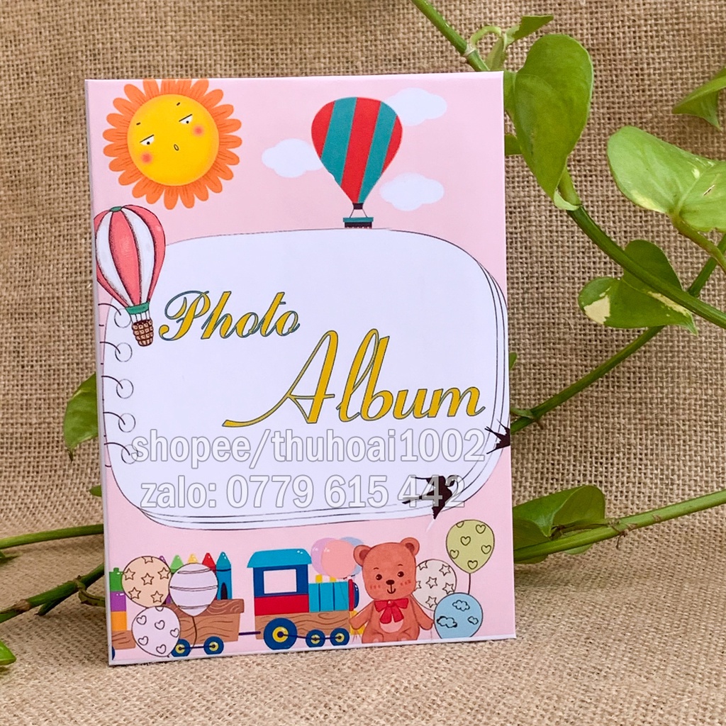 Album bìa giấy cứng, đựng 200 ảnh 6x9